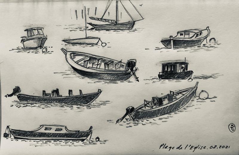 Bateaux a maree basse